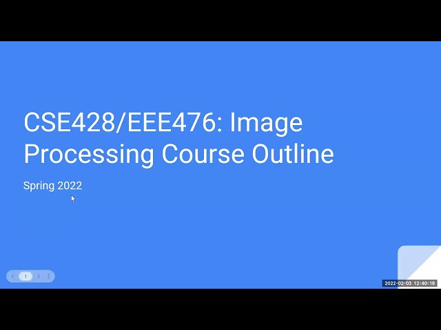 Digital Image Processing (class-1)