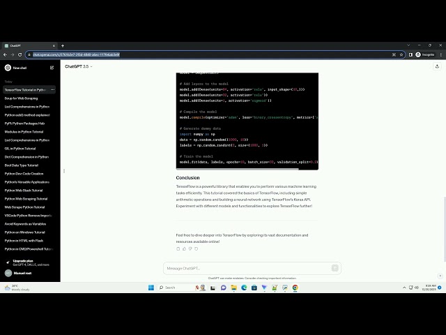 what is the use of tensorflow in python