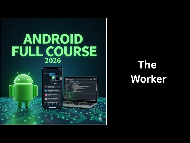 (327) WorkManager Worker in Android Studio | Background Tasks | Complete Android Course