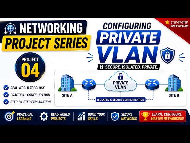 Networking Project 4 | Configuring Private-VLAN For Large Networks like Data Center Service Provider