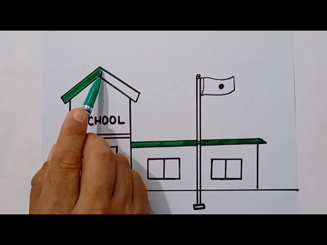 Easy House Drawing Step by Step 🏠 | Simple House Sketch Tutorial for Beginners