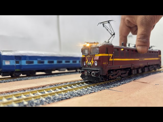 INDIAN MODEL TRAIN SET | ASMR RUNNING SESSION