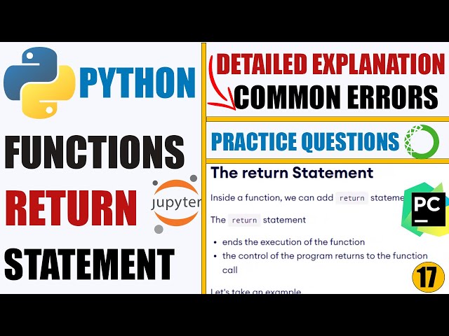 Functions Return Statement in Python