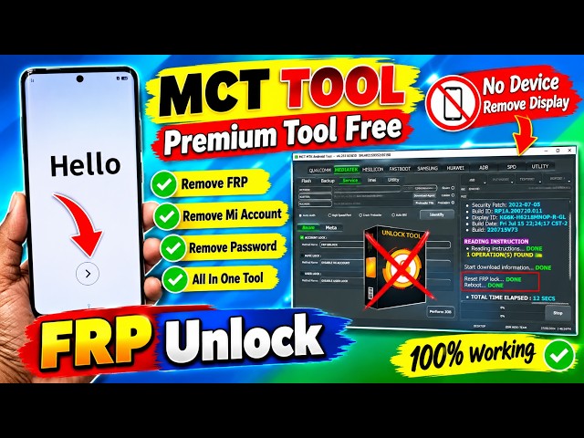 🔥 Finally Android 14/15/16/17 FRP Lock Fix | New FRP Tool FREE | FRP - Mi Account Lock Solution