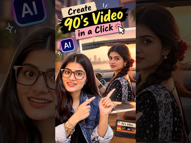 Create 90s Video Trend in 1 Click with AI 🤯 | Easy AI Video Tutorial