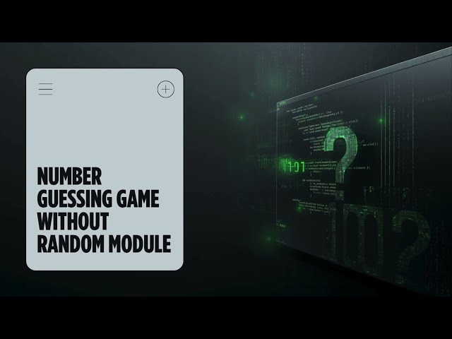 Number Guessing Game in Python Without Random Module | Python Beginner Project