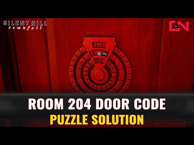 Silent Hill Townfall Room 204 Door Code Puzzle Solution