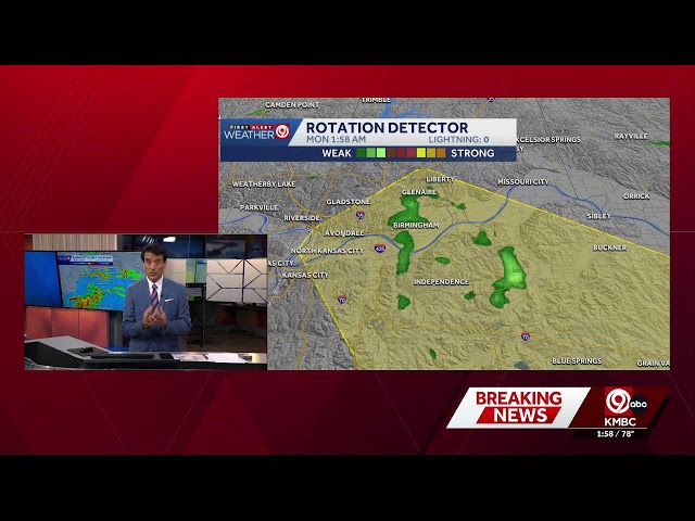 WATCH LIVE: KMBC's First Alert Weather team is tracking a tornado-warned storm