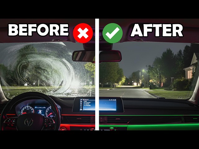 How to Clean & Stop INSIDE Windshield Haze FOREVER! ✅