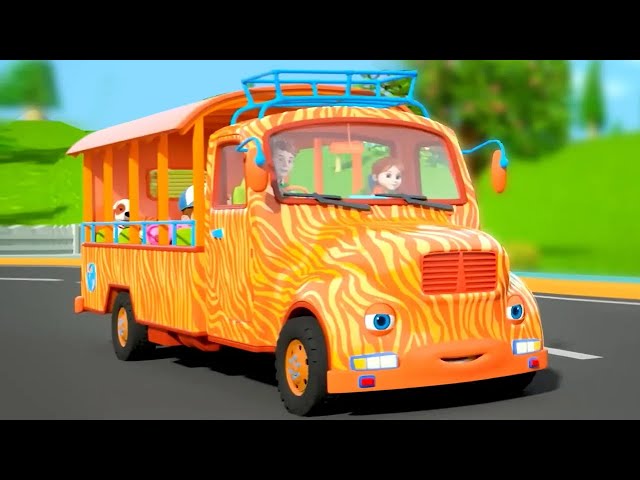 LIVE - Wheels on the Bus Jungle Safari & Fun Adventure Songs & Cartoon Videos For Kids
