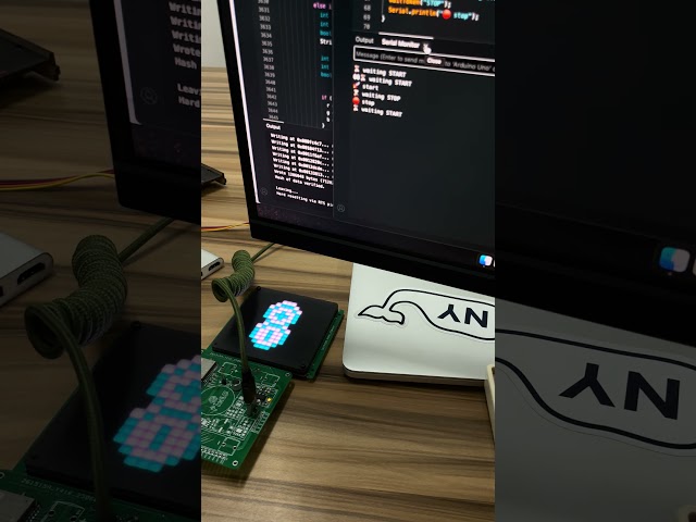 Pixly SCROLL_TEXT API test