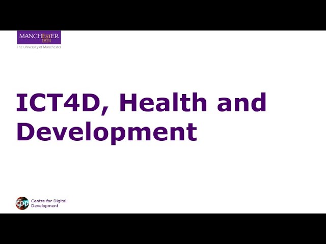 ICT4D, Health and Development