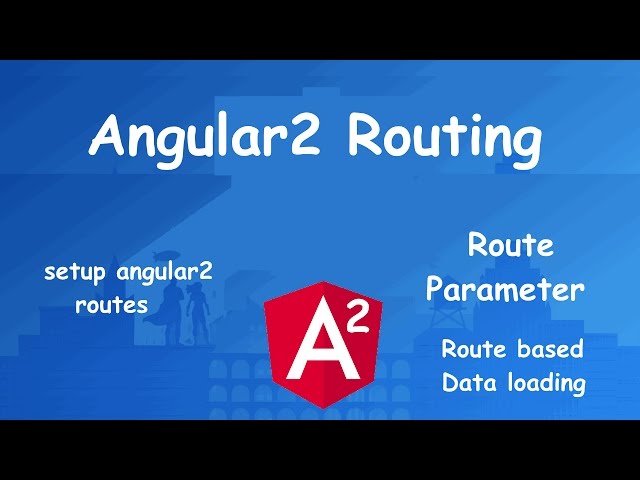 angular2 for beginners: Routing, Route parameter