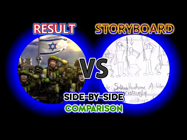 The Human Shields - Storyboard Comparison