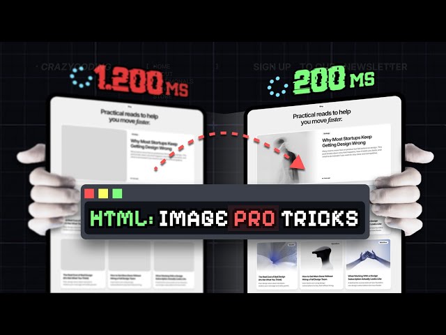 Amazing HTML Image Pro Tricks Every Frontend Developer Must Know (Fix Slow Websites)