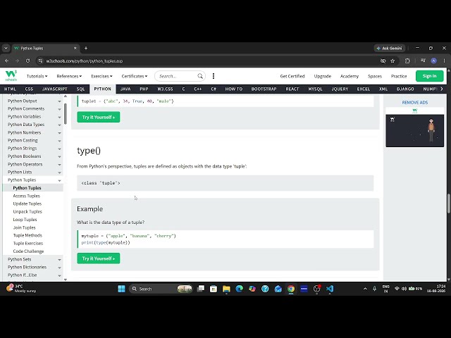 Lecture 13 || #tuple in Python  #python #pythonprogramming
