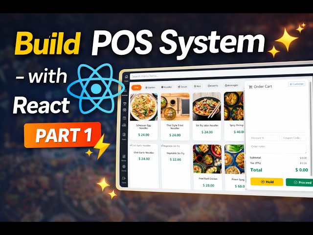 Build a POS System with React JS | Part 1 – Project Setup & UI Design