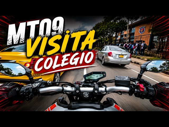 VISITING SCHOOLS ON HIGH-DISPLACEMENT MOTORCYCLES (the police arrive) | Cesitaryuh