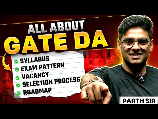 GATE DA 2026 Roadmap 💻 | GATE DA Complete Preparation Strategy | GATE DA 2026 Strategy