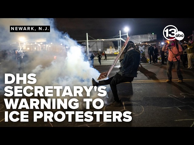 Newark sets curfew around ICE detention center as cops, protesters continue to clash