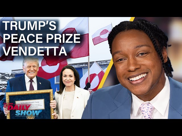 Nobel Prize Snub Fuels Trump's Greenland Threats & Macron Pushes Back at Davos | The Daily Show