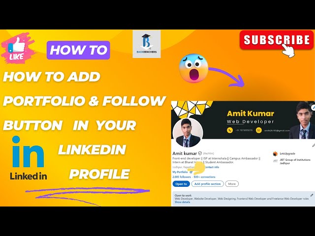How To On Creator Mode || Add Portfolio Button or Follow Button in Your LinkedIn Profile. #linkedin