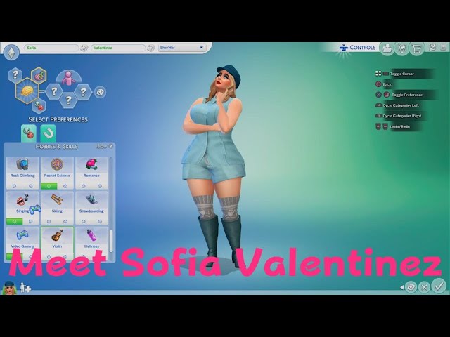 The Sims 4 - Valentinez Sisters: Meet Sofia Valentinez (Part 1)