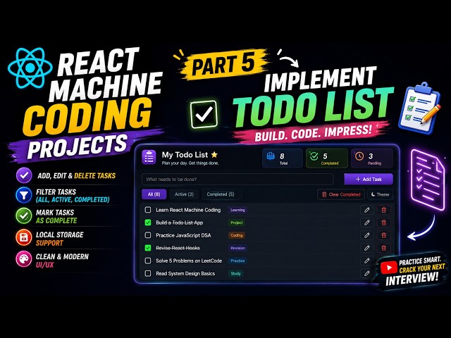 Reactjs Machine coding questions - Part 5 of 100