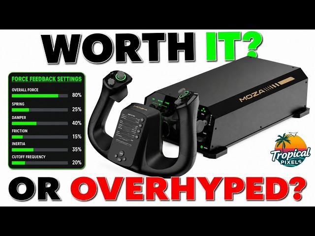 The Ultimate Flight Sim Yoke Upgrade? Force Feedback Changes EVERYTHING. Moza AY210 Yoke Review
