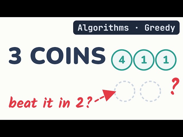 Greedy Algorithm in 6 Minutes: When Is "Take the Best Now" Correct?