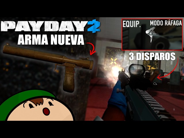 PAYDAY 2 Agregó una nueva Arma Meme y un Modo Ráfaga luego de 13 años