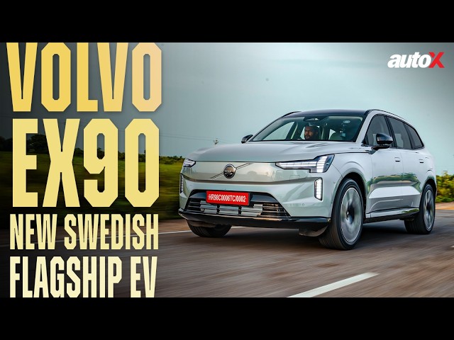 Volvo EX90 Review - Is Sweden’s Flagship e-SUV Worth ₹1.2 Crore? | Range, Interior & Drive | autoX