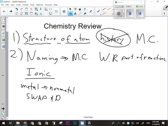 Science 10 Final Exam Review Chemistry