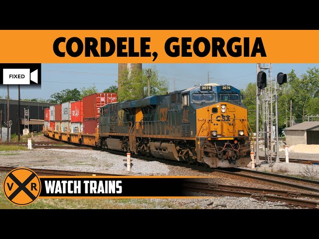 Cordele, Georgia, USA | LIVE Train Camera (Fixed View – Diamond)
