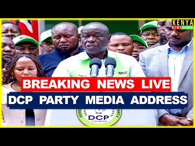 LIVE - Gachagua's DCP Party addressing the Nation