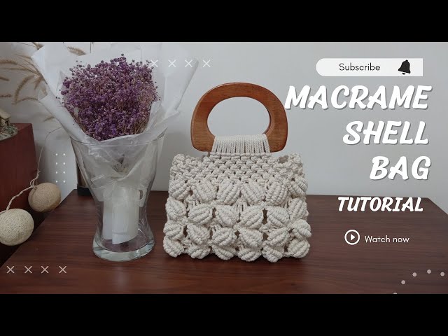 DIY | EASY TUTORIAL MACRAME SHELL BAG #2 | TUTORIAL MUDAH TAS MACRAME MOTIF KERANG