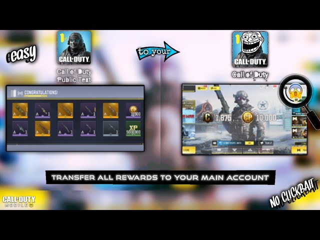 COD Mobile | TRANSFER ALL TEST SERVER REWARDS IN YOUR MAIN ACCOUNT | *NO CLICKBAIT* | EASY😱