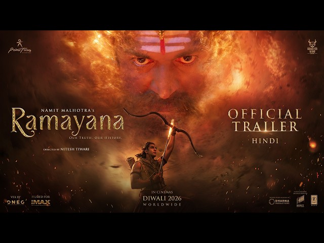 Namit Malhotra’s Ramayana - Hindi Trailer | Nitesh Tiwari | Ranbir, Yash, Hans Zimmer, A.R.Rahman
