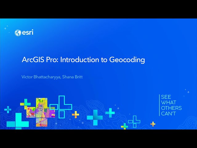 ArcGIS Pro: Introduction to Geocoding