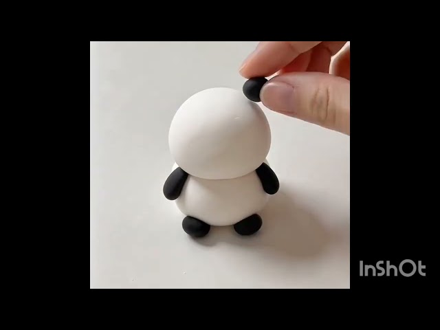 Poly clay tutorial panda