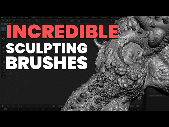 Massive Blender Sculpting Brush Bundle (+ Free Pack)