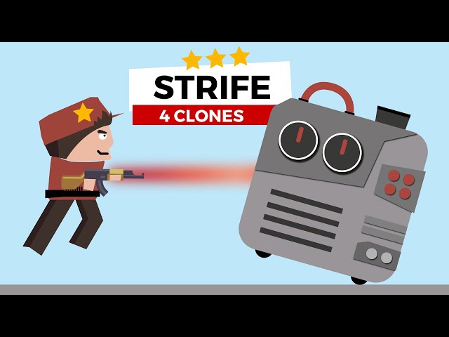 STRIFE IN 4 CLONE : NOT SAFE RED CLONES ARMIES (CLONE ARMIES ONLINE GAMEPLAY - 2021) | HABINO GAMES