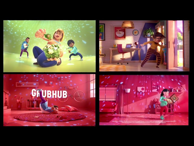every grubhub commercial played at the same time