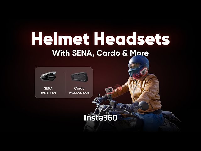 Insta360 Ace Pro & Ace - Connect to Sena & Cardo Headsets