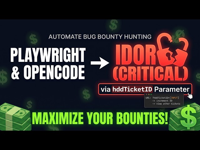 How to use Open code To find the IDOR using Playwright MCP | Ai Bug bounty | Bounty Bot