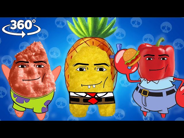 🌊 360 VR Cotton eye joe SpongeBob, Geometry Dash, Brawl Stars versions