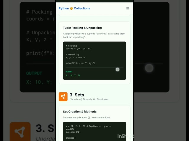 Python Data Structures You MUST Know #coding #python #shorts