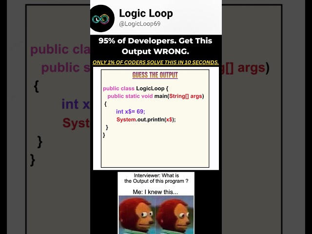 95% of Developers FAIL This Java Quiz! Can YOU Solve It in 10 Seconds?#programming #java #coding