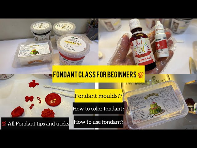 Basic Fondant Class For Beginners|How to use fondant?| Fondant Tips and Tricks