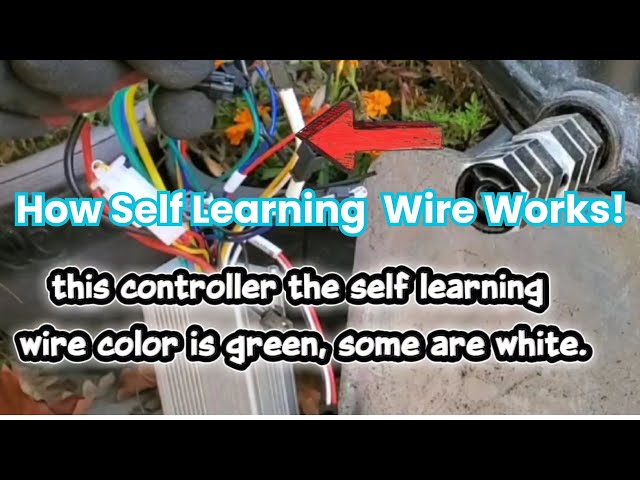 how self learning wire works electric scooter/electric bike.
